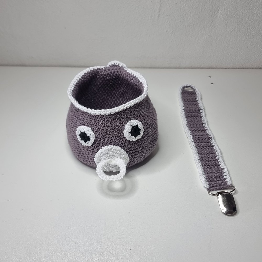 Hæklet Suttekurv med Suttesnor