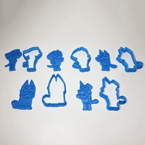 Bluey udstikkersæt inkl. figur præger